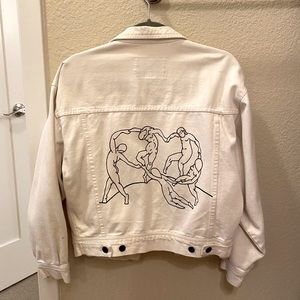Off White Matisse Hand Drawn Denim Jacket